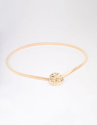 Gold Single Rose Stretch Belt - link has visual effect only