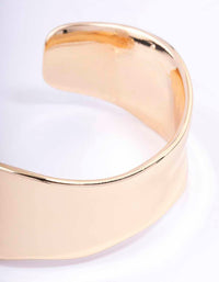 Gold Narrow Molten Wrist Cuff - link has visual effect only