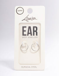 Surgical Steel Sleeper Earrings 12mm - link has visual effect only