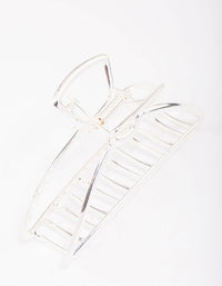 Silver Large Outline Hair Claw Clip - link has visual effect only