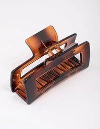 Large Rectangular Tortoiseshell Hair Claw Clip - link has visual effect only