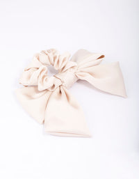Natural Coloured Bow Hair Scrunchie - link has visual effect only