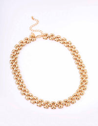 Gold Chunky Vintage Chain Necklace - link has visual effect only