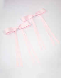 Pink Fabric Wide Skinny Hair Bow Pack - link has visual effect only