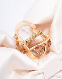 Neutral Large Double Bow Hair Claw Clip - link has visual effect only