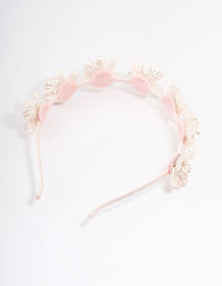 Mixed Floral Petal Detailed Headband - link has visual effect only