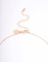 Gold & Green Mushroom Pendant Necklace - link has visual effect only