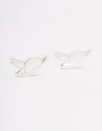 Sterling Silver Planet Diamante Stud Earrings - link has visual effect only