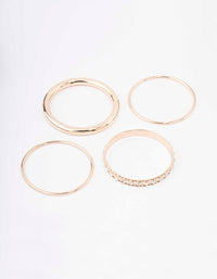 Gold Ornate Bangle 4-Pack - link has visual effect only