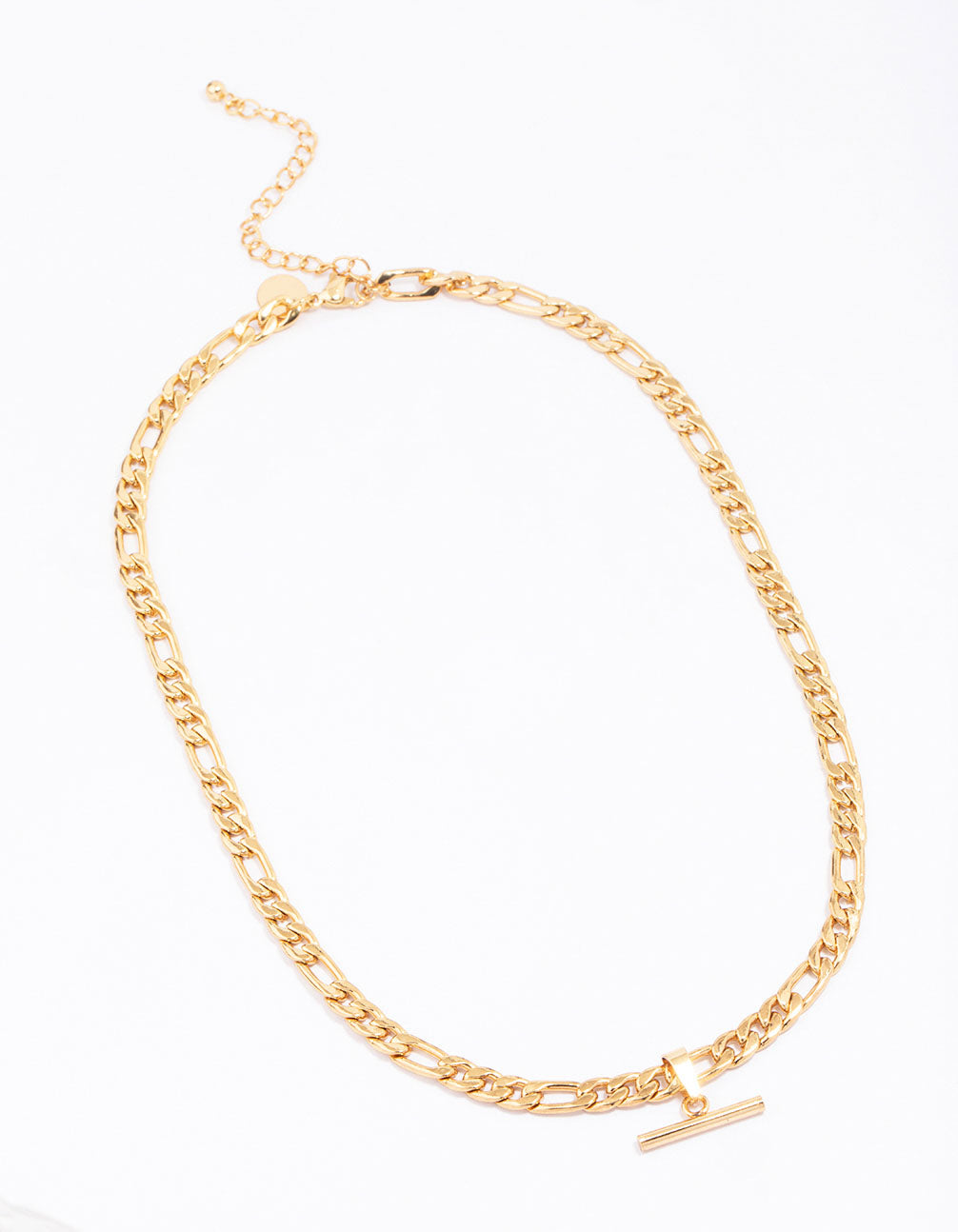 Waterproof Gold Plated Stainless Steel Chunky Fob Necklace