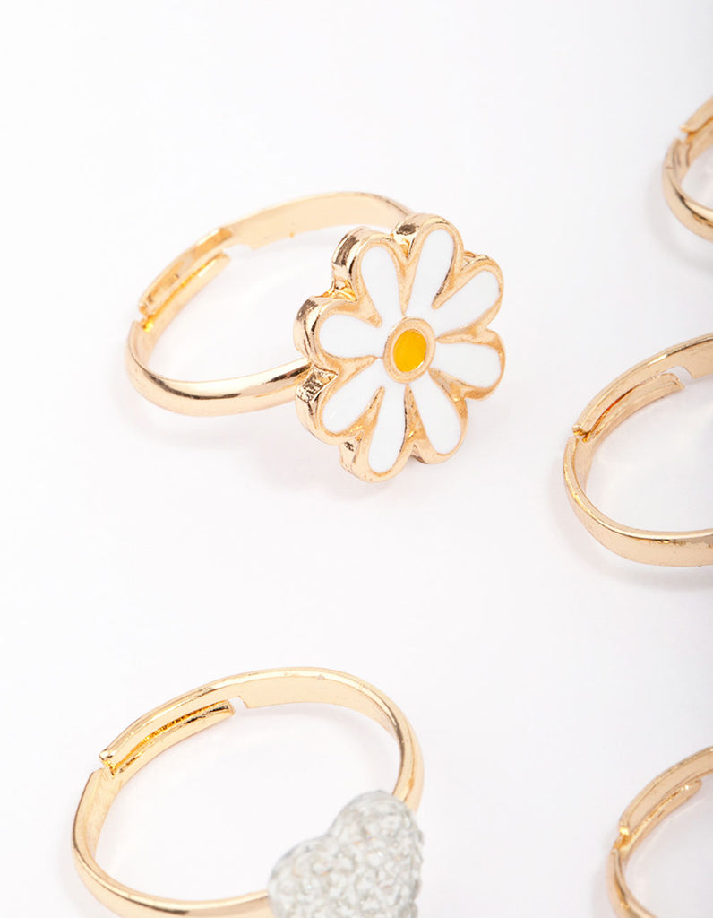 Kids Pearl Bunny Ring 6-Pack - Lovisa