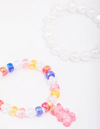 Kids Mixed Pearl & Beaded Charm Bracelet 3-Pack - link has visual effect only