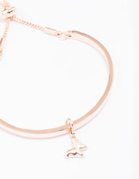 Rose Gold Butterfly Toggle Bracelet - link has visual effect only