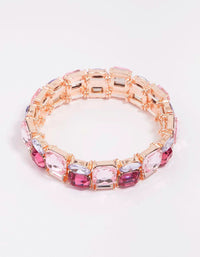 Rose Gold Square Stretch Bracelet - link has visual effect only