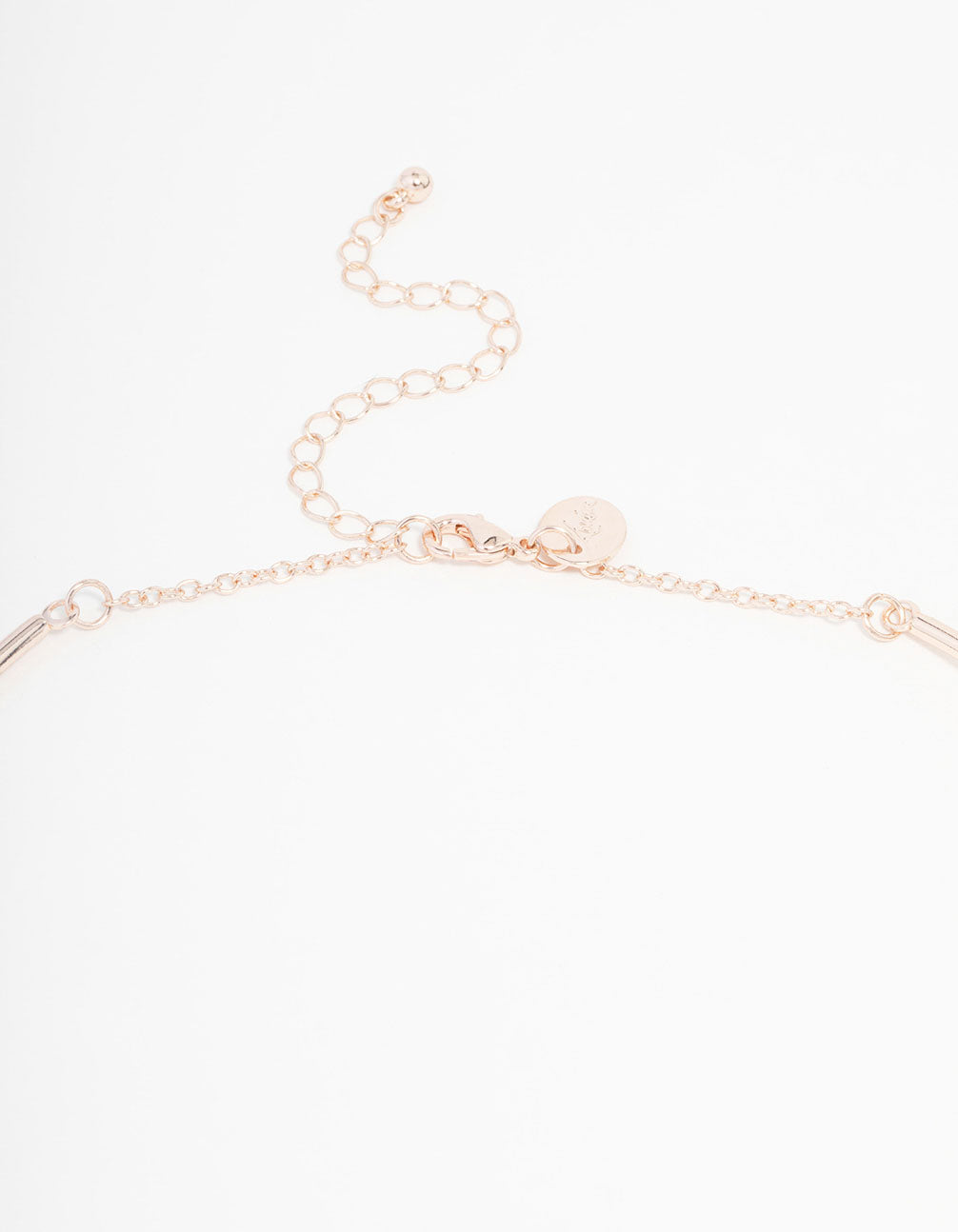 Rose Gold Pearl Flower Pendant Choker