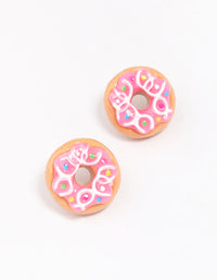 Pink Doughnut Stud Earrings - link has visual effect only