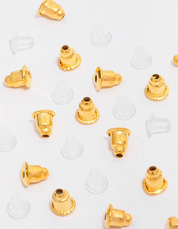 Gold & Silicone Mixed Earring Backing Kit