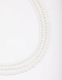 Pearl Layered Trio Statement Necklace - link has visual effect only