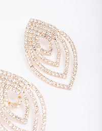 Gold Layered Marquise Drop Earrings - link has visual effect only