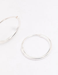 Sterling Silver Hoop Earrings 12mm - link has visual effect only