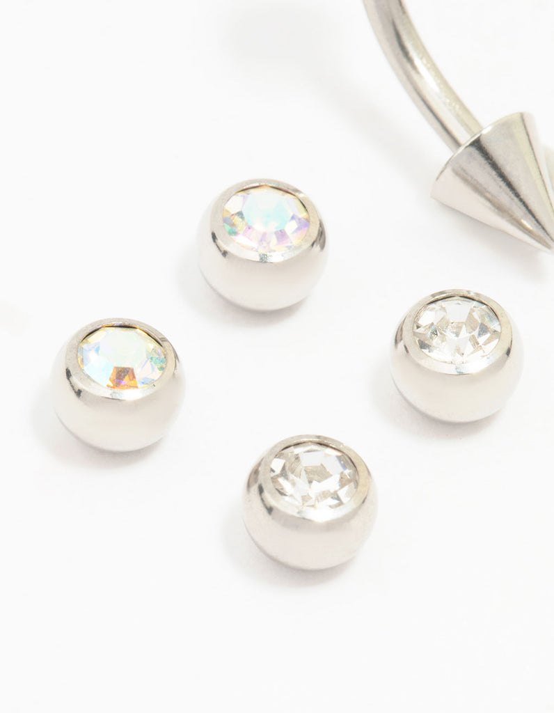 Surgical Steel Arrow Interchangeable Belly Piercing Pack Lovisa