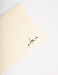 Cream Fabric Polishing Cloth - link has visual effect only