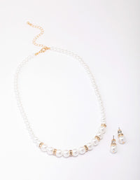 Beaded & Pearl Jewellery Set - link has visual effect only
