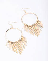 Gold Circle Waterfall Drop Earrings - link has visual effect only
