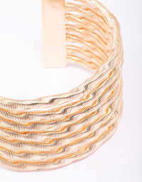 Gold Textured Wrist Cuff - link has visual effect only