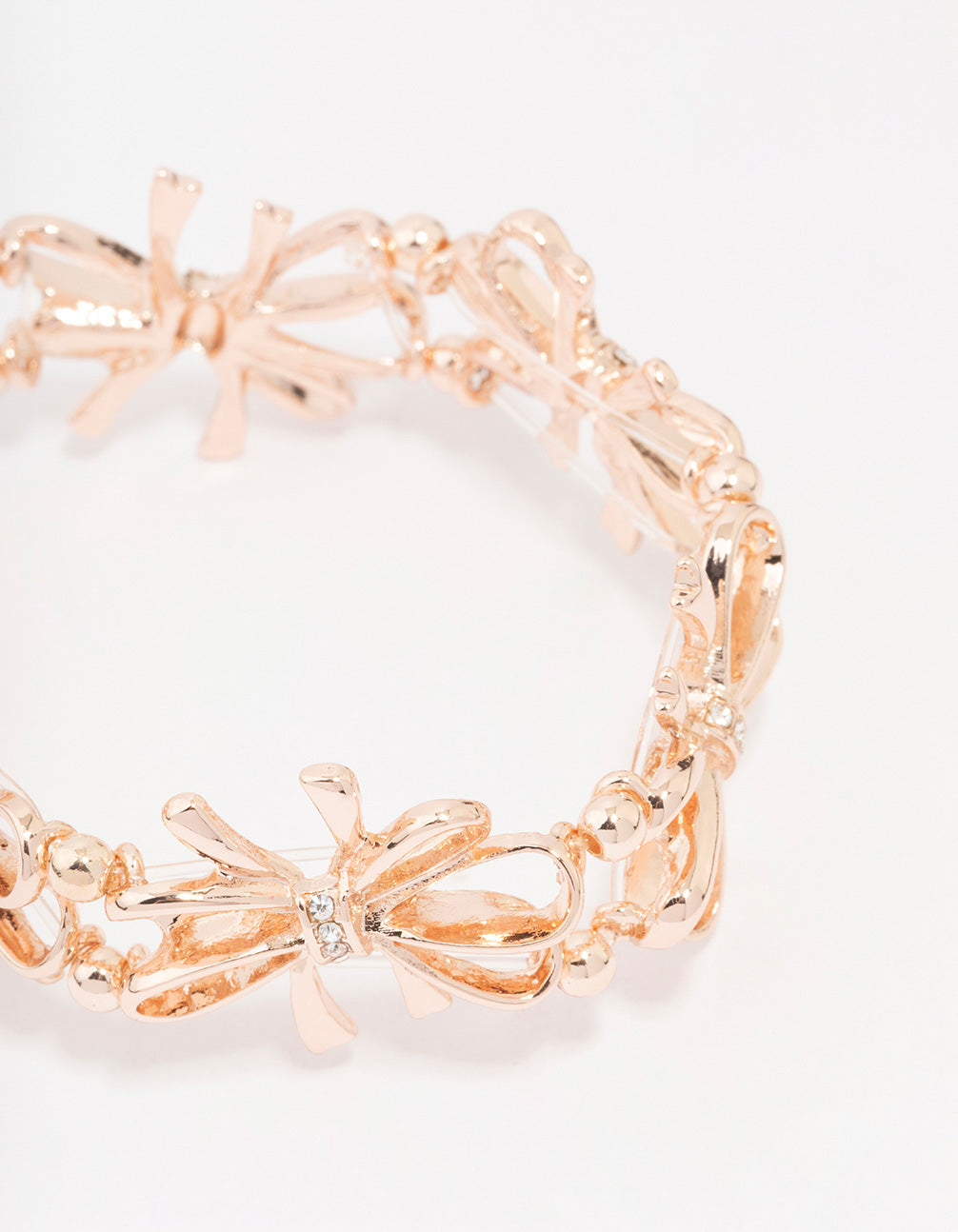 Rose Gold Flower Stretch Bracelet