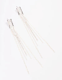 Silver Diamante Cupchain Drop Earrings - link has visual effect only