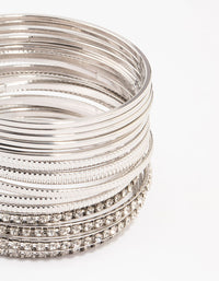 Silver Bangles Multipack - link has visual effect only