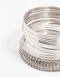 Silver Bangles Multipack - link has visual effect only