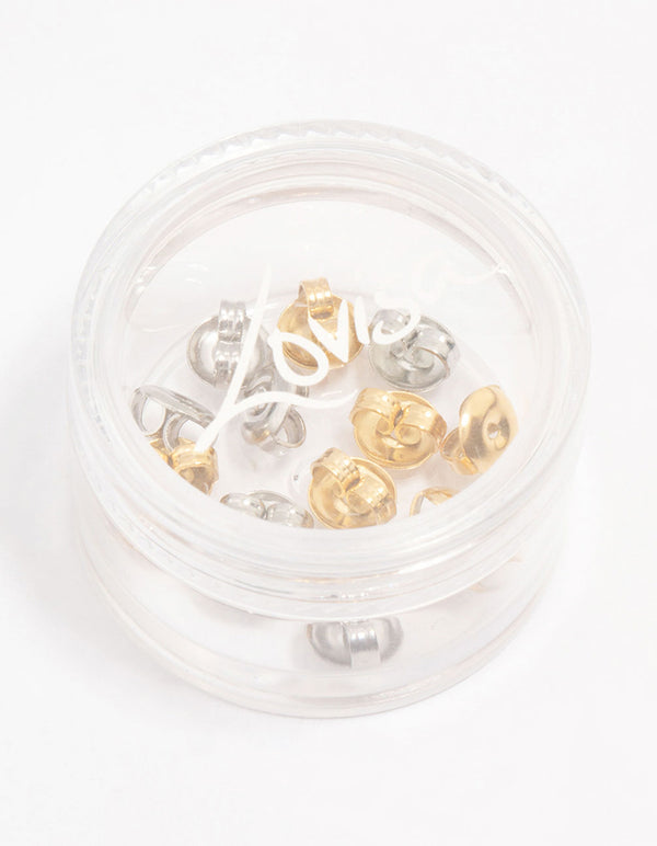 Surgical Steel Butterfly Ear Backs