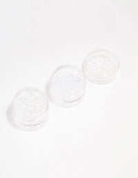 Mixed Silicone Ear Backs 3 Tier Tub - link has visual effect only