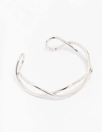 Silver Interwoven Wrist Cuff - link has visual effect only