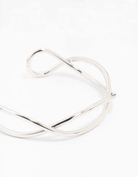 Silver Interwoven Wrist Cuff - link has visual effect only