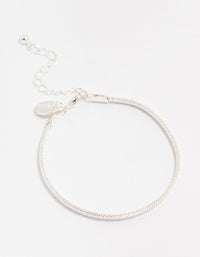 Silver Plated Brass  Snake Chain Bracelet - link has visual effect only