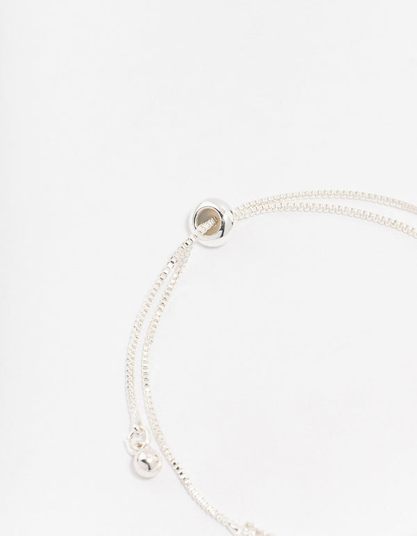Silver Plated Brass  Tennis Marquise Baguette Bracelet