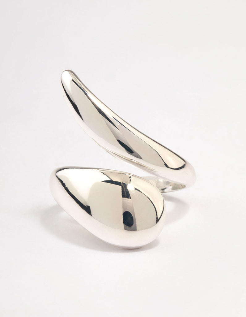 Silver Pointed Swoop Ring - Lovisa