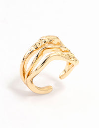 Gold Organic Textured Ear Cuff - link has visual effect only