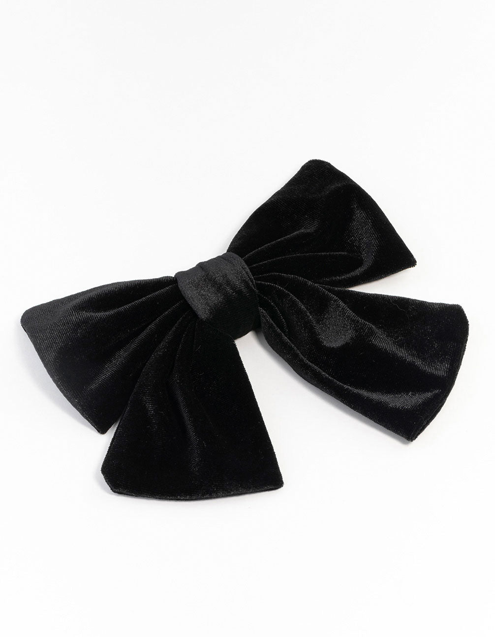 Medium Relaxed Velvet Bow clip