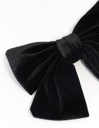 Medium Relaxed Velvet Bow clip - link has visual effect only