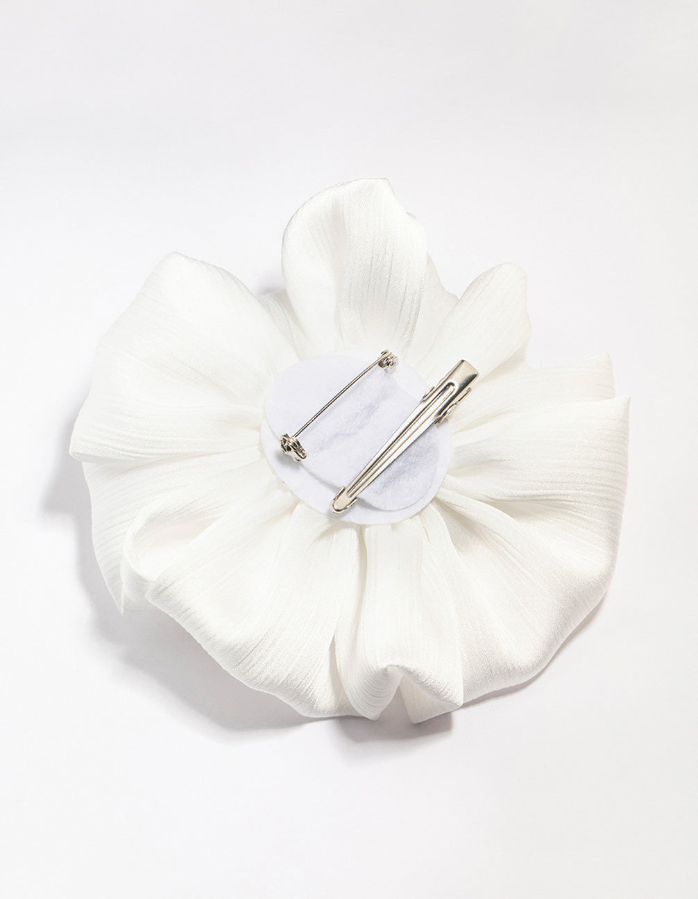 Crepe Folded Flower Clip