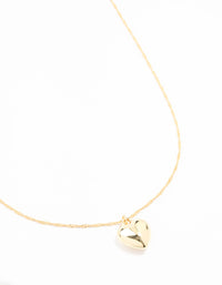 Gold Plated Heart Necklace - link has visual effect only