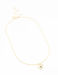 Gold Plated Heart Necklace - link has visual effect only