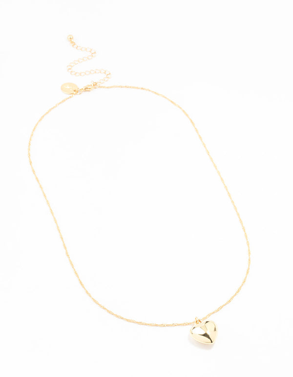 Gold Plated Heart Necklace