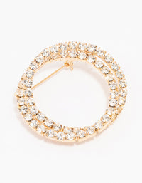 Gold Double Row Cupchain Brooch - link has visual effect only