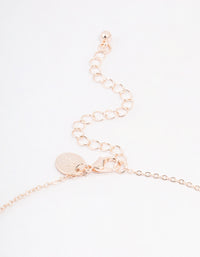 Rose Gold Plated Cubic Zirconia Butterfly Dainty Necklace - link has visual effect only