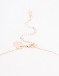 Rose Gold Plated Cubic Zirconia Dream Catcher Necklace - link has visual effect only